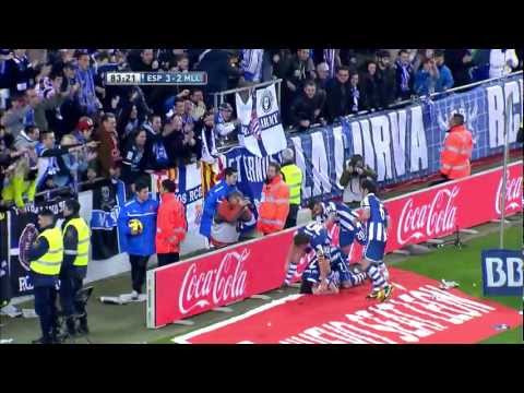 Gol de Baena (3-2) en el RCD Espanyol - RCD Mallorca - HD