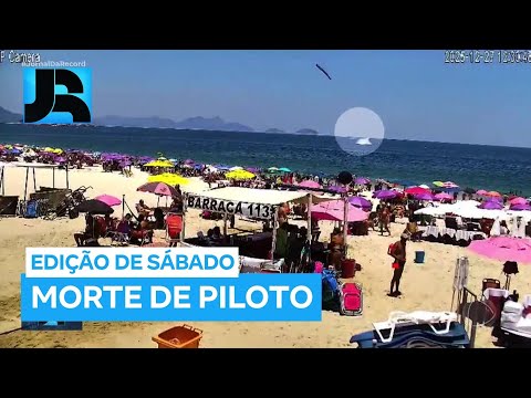 Piloto morre após queda de avião de pequeno porte no mar de Copacabana