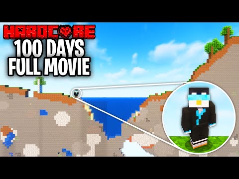 I Survived 100 Days on a STRAIGHT LINE in Minecraft Hardcore!