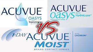 Acuvue Transitions | Acuvue Moist | Acuvue Hydraluxe