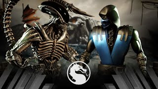 Mortal Kombat X - Alien Vs Blue Steel Sub-Zero (Very Hard)
