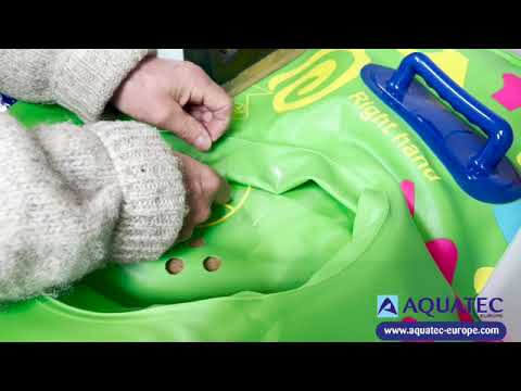 Aquatec Europe - Repair on an outer edge raised welded seam on an inflatable PVC tube