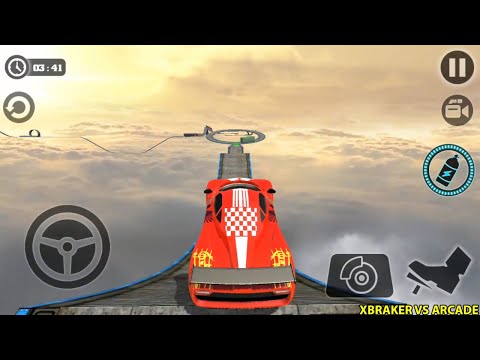Impossible Car Tracks 3D Red Car Driving Super High Speed Levels 7 to 11 Completed Android Gameplay