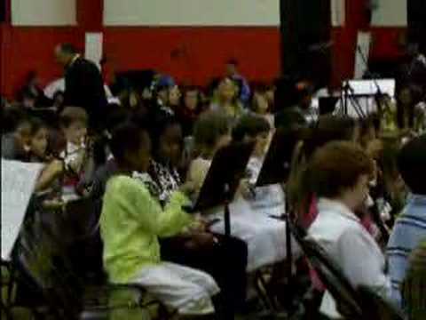 Recorder Section Performing at TH Harris Middle School