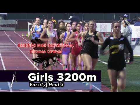 2023 TF - Redondo Nike Distance - 3200 Meters (Girls, Varsity, Heat 3 [of 3])