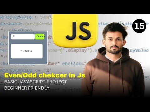 Even Odd Number Checker Using Html Css Javascript Beginner Javascript Project Javascript Coding