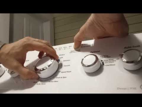 GE Top Load Washing Machine - Clear Error Codes