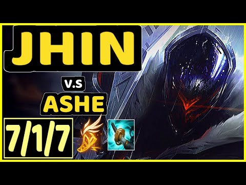 HJäRNAN (JHIN) vs ASHE - 7/1/7 KDA BOTTOM ADC GAMEPLAY - EUW Ranked GRANDMASTER