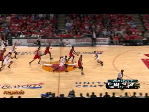 Jrue Holiday & Lou Williams combine 46pts vs Chicago Bulls First Round Game2 (2012.05.01)