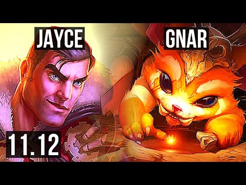 JAYCE vs GNAR (TOP) | Rank 4 Jayce, Quadra, Legendary | NA Challenger | v11.12