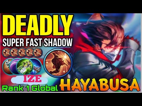 Deadly Ninja Hayabusa Fast Shadow Control! - Top 1 Global Hayabusa by IZE - Mobile Legends