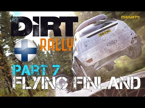 DiRT Rally Career Mode Part 7 Flying (Finland) Paskuri / Iso Oksjarvi  (PS4) Lets Play/Walkthrough
