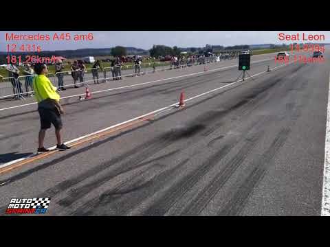 Mercedes A45 am6 vs. Seat Leon Drag Race 1/4M (402m), 28.07.2018 » Kámen u Pacova,