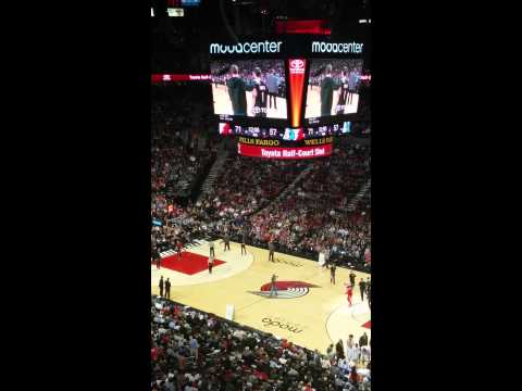 Half-court shot - Blazer game  03/05/15