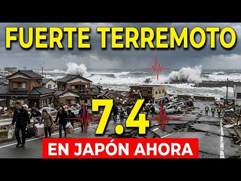 HACE UNOS MINUTOS! FUERTE TERREMOTO EN JAPON MAGNITUD 7.4! ACABA DE SACUDIR