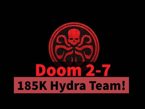 185K Hydra Team! Doom 2-7 Campaign Unlock Guide (No Ebony Maw) | Marvel Strike Force - Free to Play