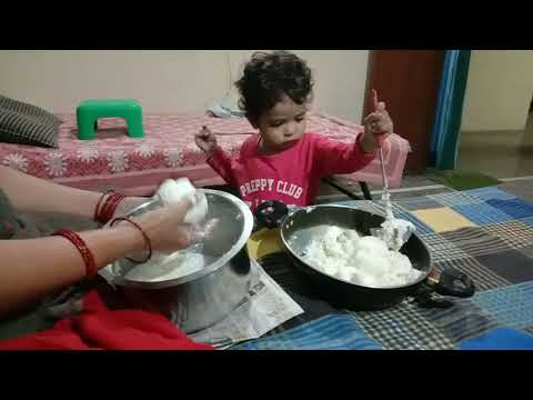 Preesha playing with Butter | Toddler Playing Activities