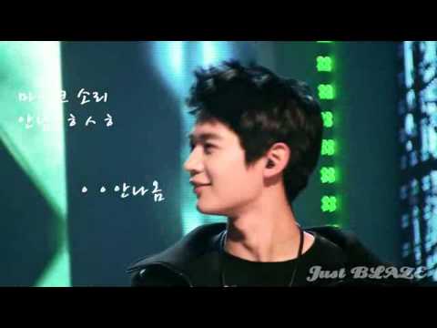 Fancam Minho his Mic not working 101202