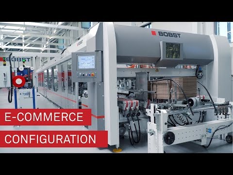 BOBST MASTERFOLD folder-gluer - Configuration for e-commerce boxes