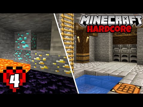 GeminiTay - Let's Play Minecraft Hardcore | Mining Diamonds! Episode 4
