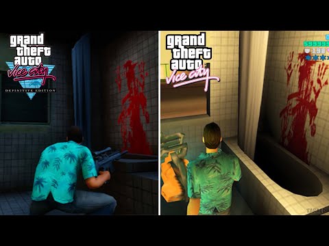 Comparison Apartment 3C in GTA Vice City Remastered VS Original VC 2002 | Definitive Edition