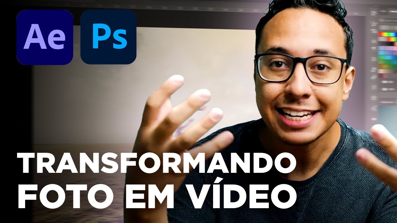 COMO TRANSFORMAR uma FOTO em um VÍDEO ANIMADO com Photoshop e After Effects!