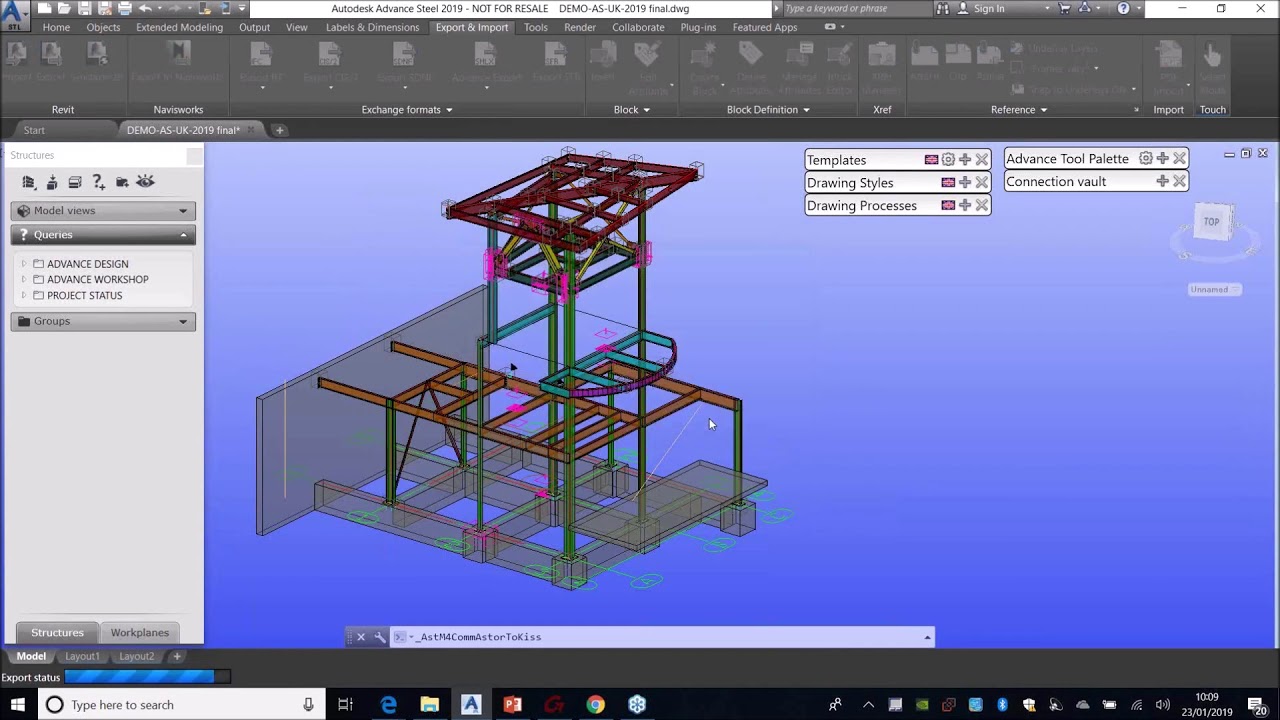 Using Autodesk Advance Steel with MIS Solutions