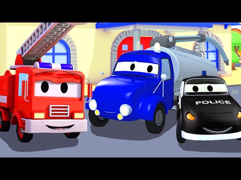 The Car Patrol with their friends the Tanker Truck & Jeremy 🚕 the Taxi in Car City | Truck cartoons