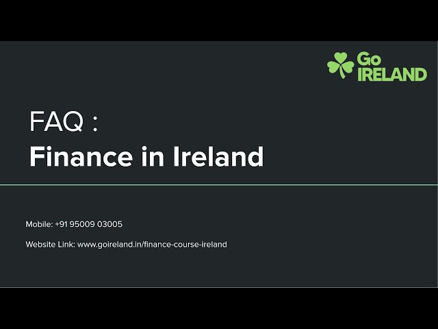 Finance in Ireland