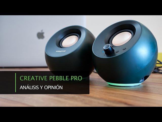 Vídeo relacionado con Creative Pebble Pro 2.0 Altavoces USB-C para Ordenador con Bluetooth 5.3 e iluminación RGB Personalizable, Audio USB y Puerto de Auriculares/micrófono (Blanca)