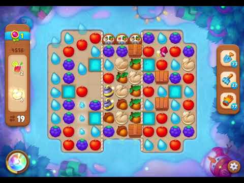 GardenScapes Level 4518 no boosters (25 moves)