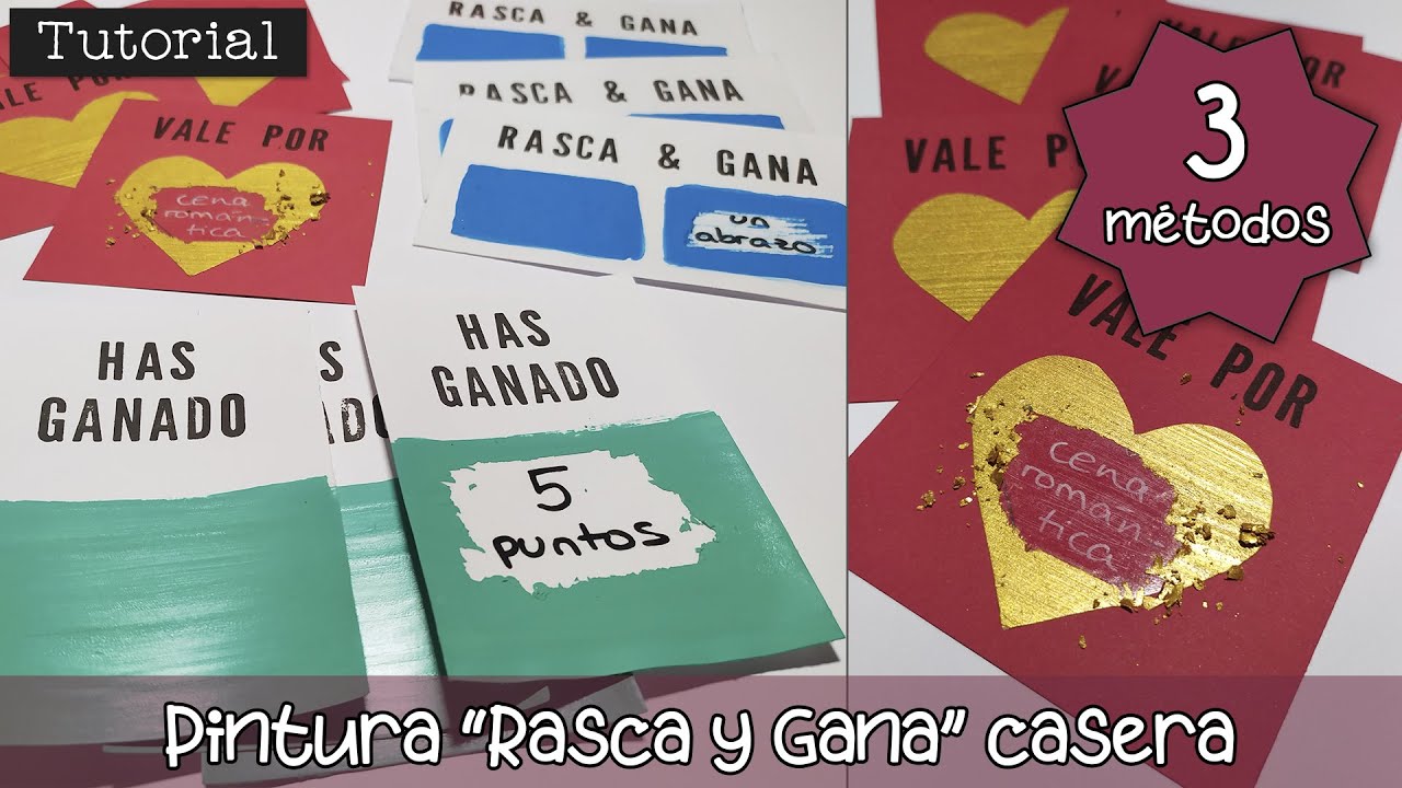 Watch Tutorial: Pintura Rasca y gana casera 😍🖌️🎨 ¡Haz tus propias tarjetas con 3 métodos diferentes! Now Tutorial: Pintura Rasca y gana casera 😍🖌️🎨 ¡Haz tus propias tarjetas con 3 métodos diferentes!
