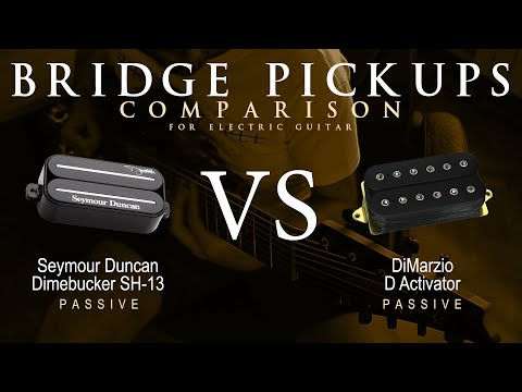Seymour Duncan DIMEBUCKER SH-13 vs DiMarzio D ACTIVATOR - Bridge Guitar Pickup Comparison Tone Demo