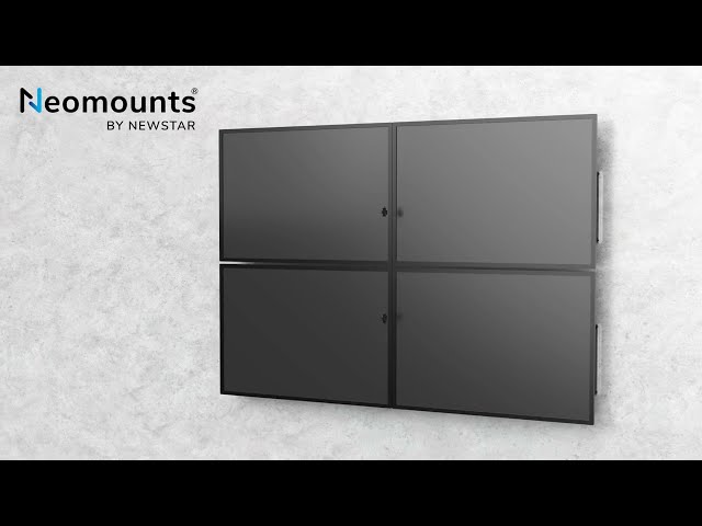 Vidéo teaser pour Neomounts LED-VW2000BLACK video wall monitor mount - fixed
