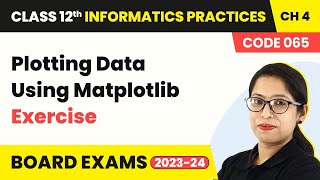 Plotting Data Using Matplotlib - Exercise | Class 12 Informatics Practices Chapter 4 | CBSE 2024-25
