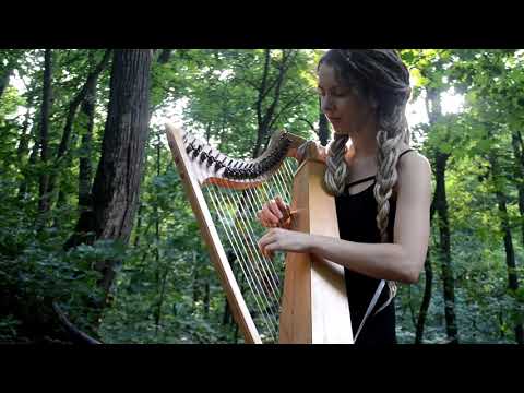 Vollmond, In Extremo harp melody. Celtic harp