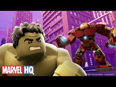 Hulk vs. Iron Man’s Out-of-Control Armor! Who Will Win?💥 | LEGO Marvel Avengers | @MarvelHQ