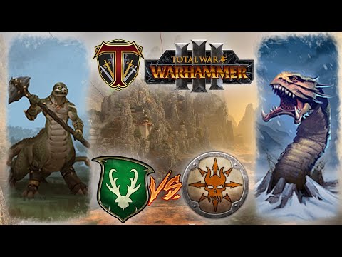 Angry Turtles Battle Tremors Beast! Wood Elves vs Norsca - Total War Warhammer 3