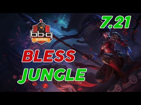 bbq OLIVERS Bless Nidalee Jungle Patch 7.21 Pro Replay