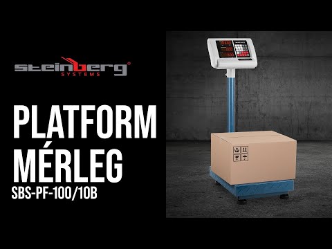 Videó - Platform mérleg - 100 kg / 10 g - 40 x 30 cm - összecsukható