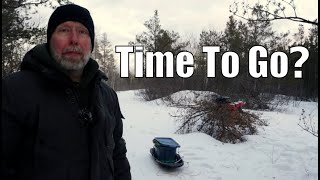 Solo Winter Camping - I packed up and went home.