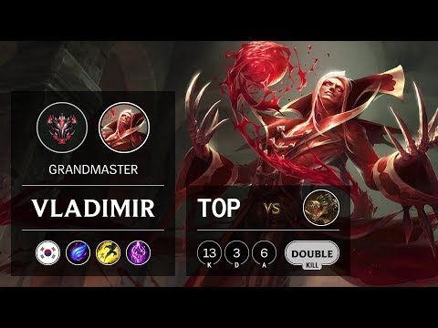 Vladimir Top vs Renekton - KR Grandmaster Patch 9.8