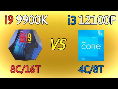 i3 12100F vs i9 9900K - Benchmark and test in 7 games 1080p