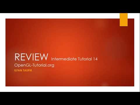 Basic OpenGL Tutorial 14- Render to texture ilfan Taufik