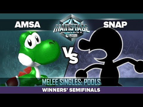 aMSa vs Snap - Winners' Semifinals: Melee Singles Pools - Mainstage | Yoshi vs Game & Watch
