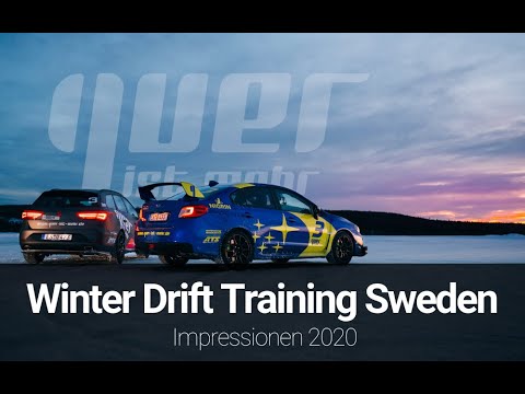 quer ist mehr Winter Drift Training Schweden 2020