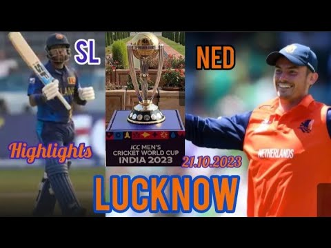 Live : ICC World Cup match | SL vs NED at IKANA stadium at Lucknow | 21.10.2023 |