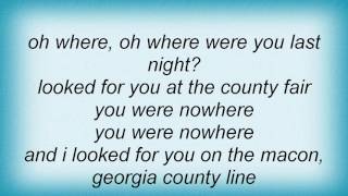 Ryan Adams - Macon, Georgia County Line Lyrics