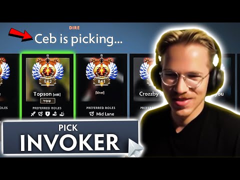 When Topson gets picked by an old friend and plays INVOKER!