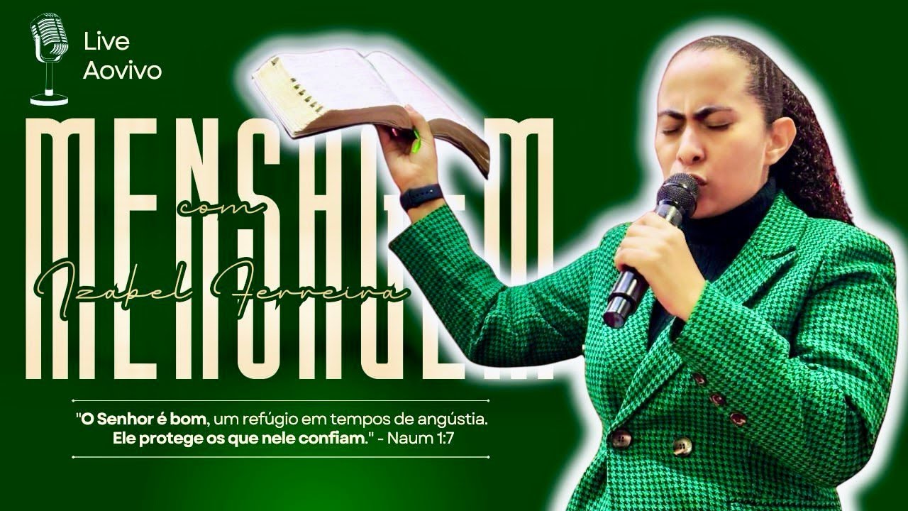 25/12/2024 - PREGAÇÃO COM  IZABEL FERREIRA | JEREMIAS 1:2